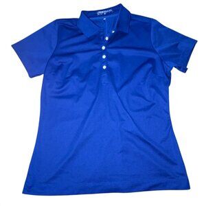 Nike Golf Dri-FIT Polo Shirt W/ a Four-Button Placket-Roya;l Blue-L-GUC